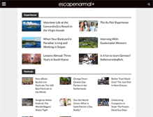 Tablet Screenshot of escapenormal.com